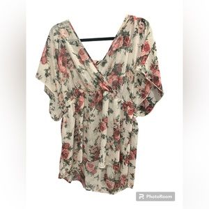Torrid Sheer Floral Top